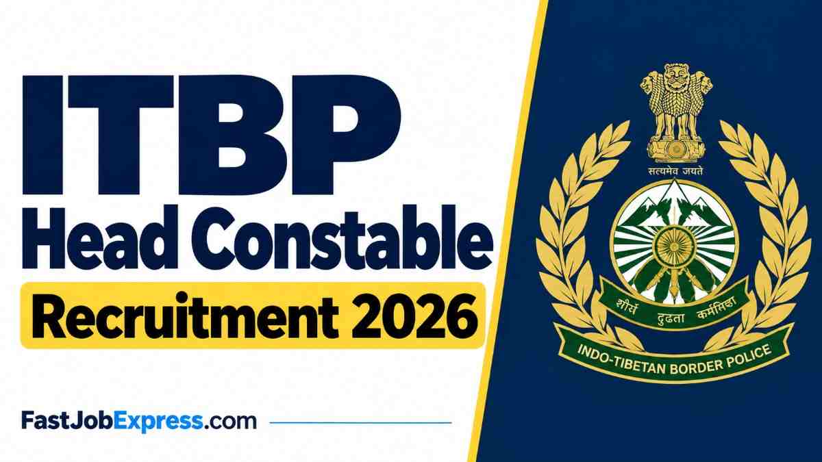 ITBP Head Constable Recruitment 2026