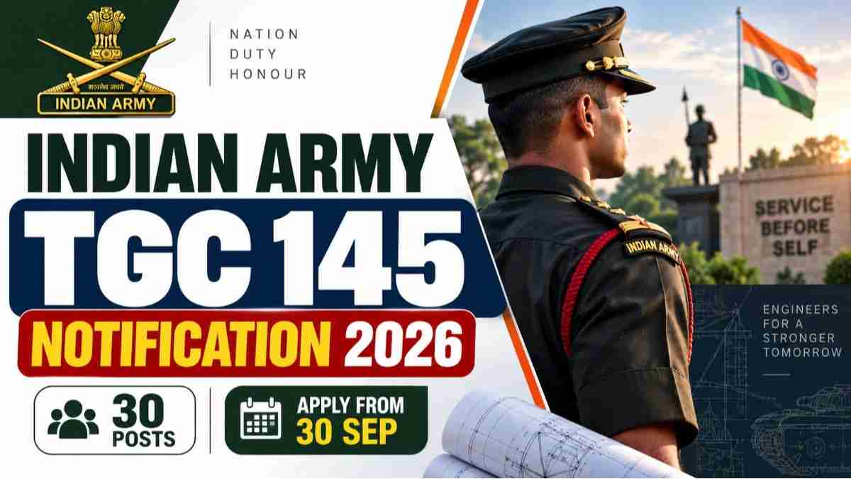 Indian Army TGC 145 Notification 2026