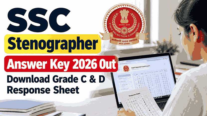 SSC Stenographer Answer Key 2026
