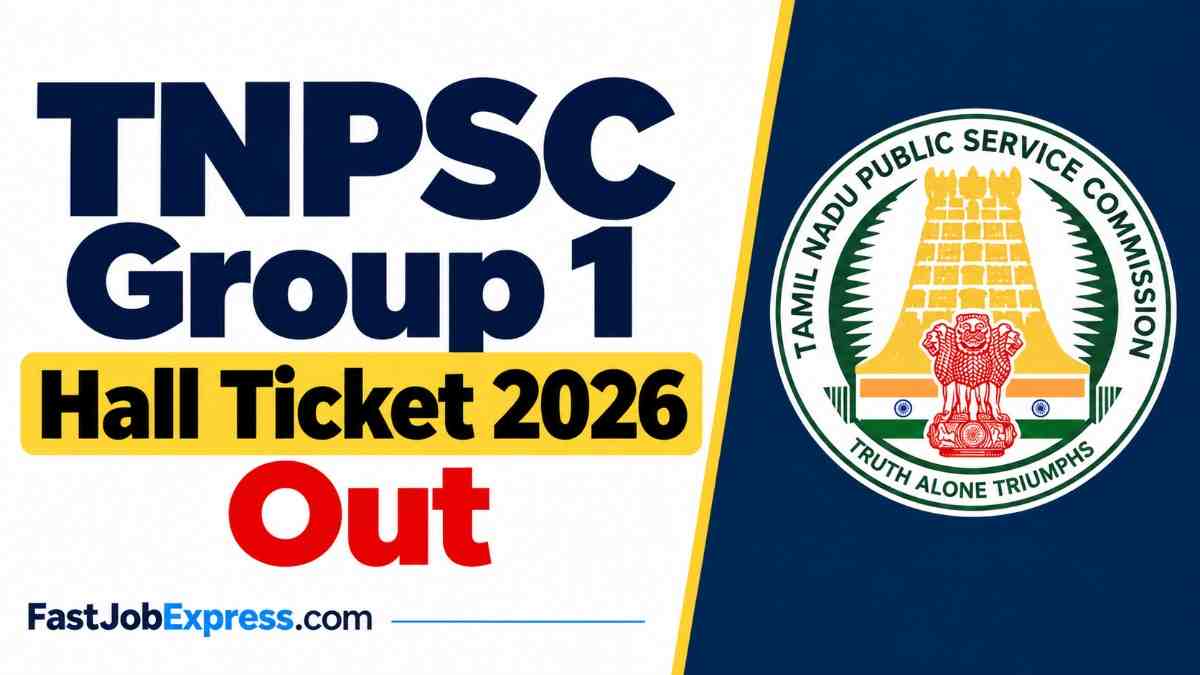 TNPSC Group 1 Hall Ticket 2026